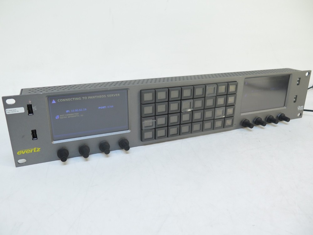 Evertz CP-2232E Advanced System Control Panel, 2RU, Two Touchscreens, 32 Button