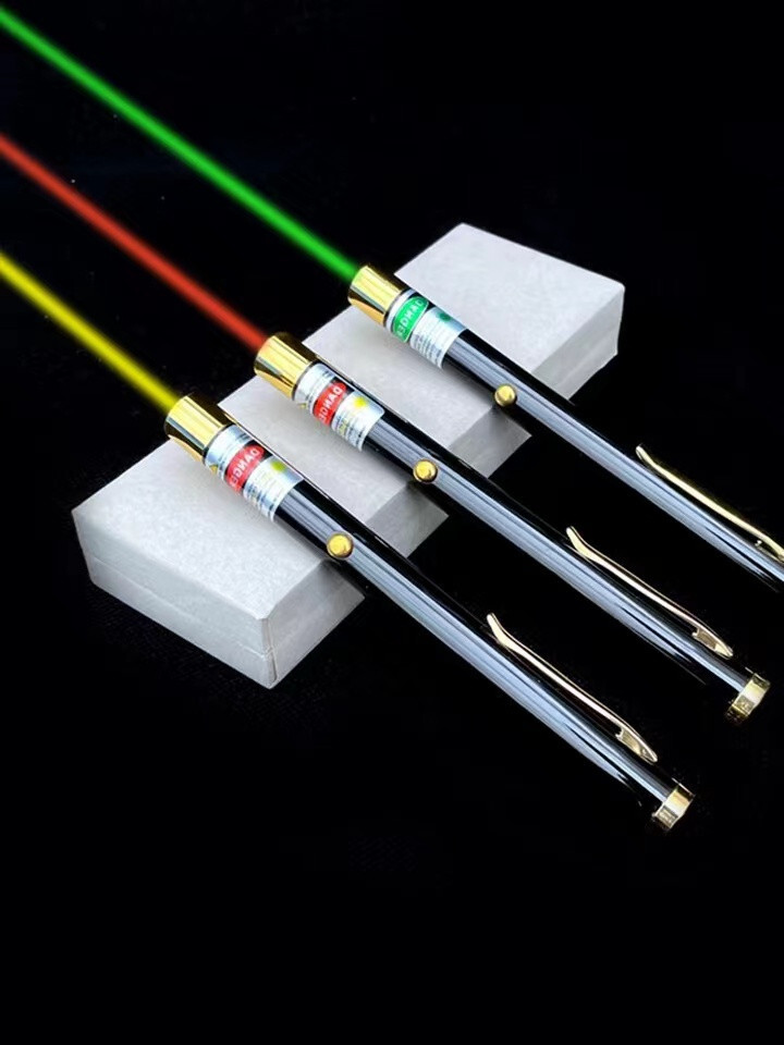 1mw 593nm Fixed Focus Yellow Pointers Pen Lights Flashlight