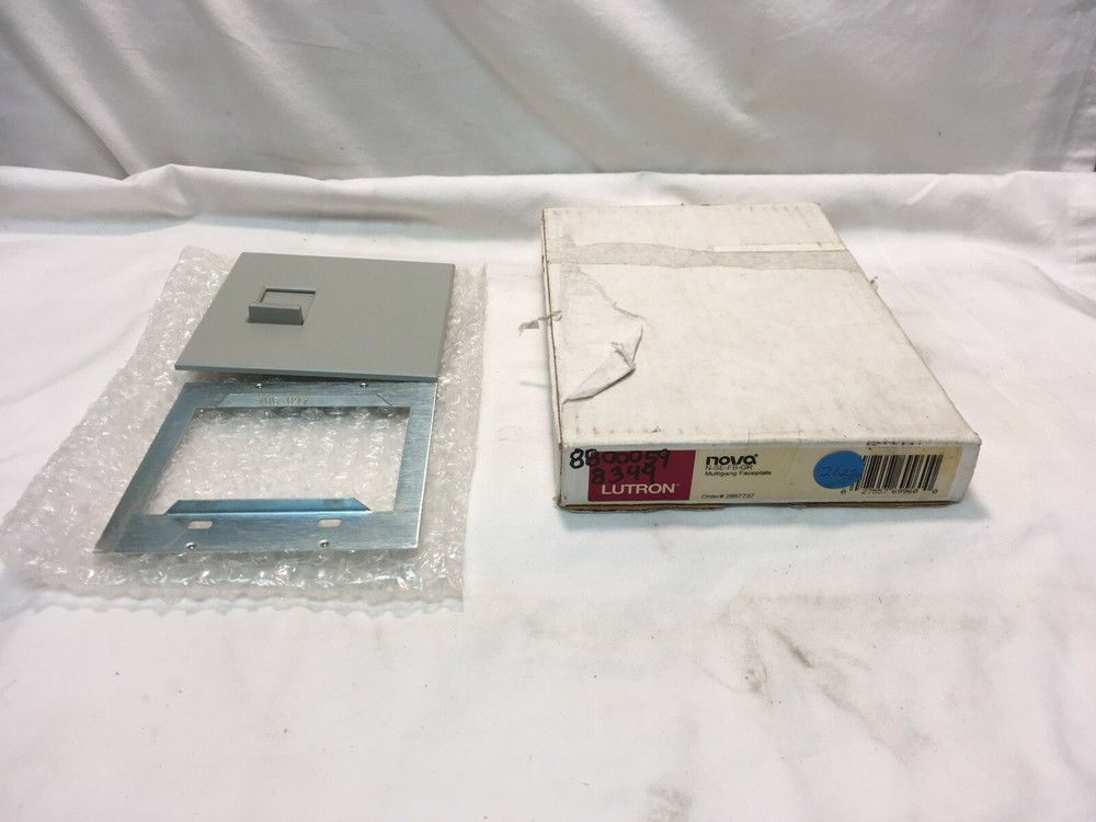 Lutron Nova Multigang Faceplate Cat # N-SE-FB-GR Grey