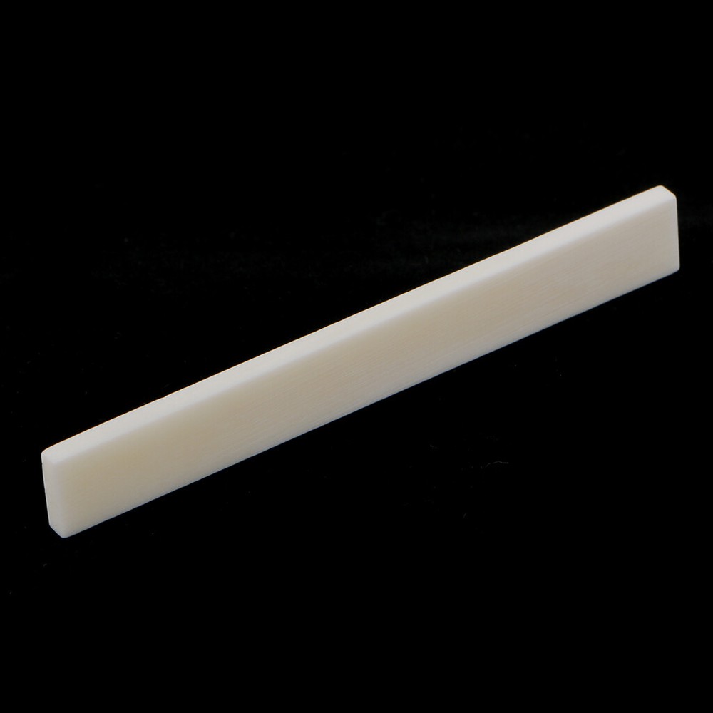 10Pc 80*3*10mm White Bone Guitar String Bridge Saddle For Acoustic Classical NEW