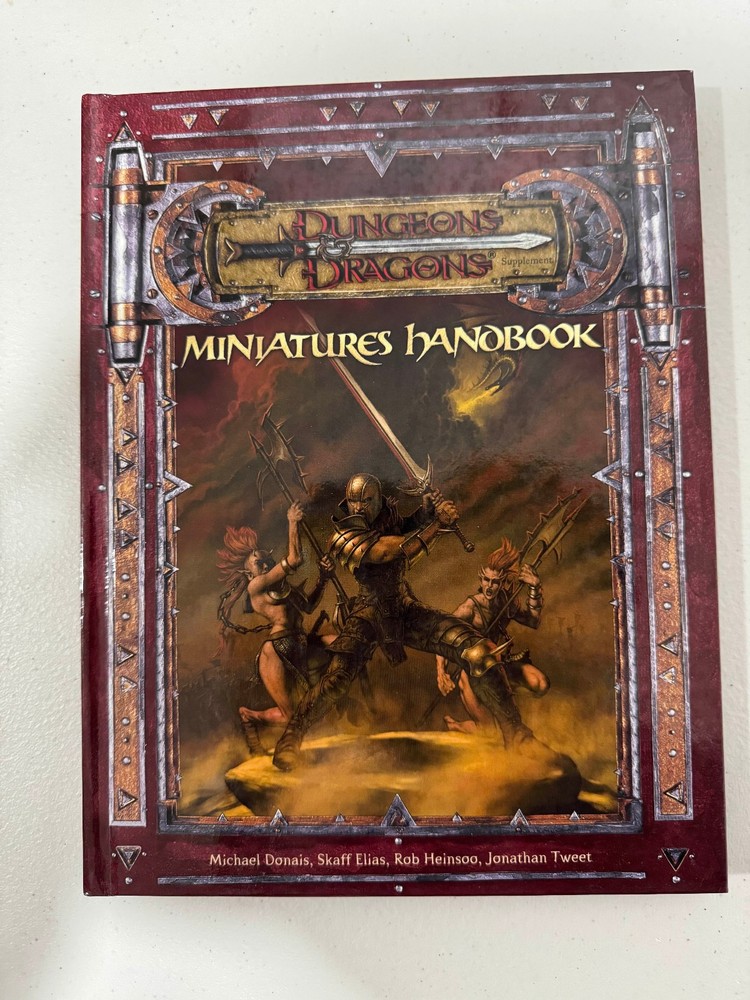 D&D 3.5E Miniatures Handbook 1st Print Hardcover Good Condition
