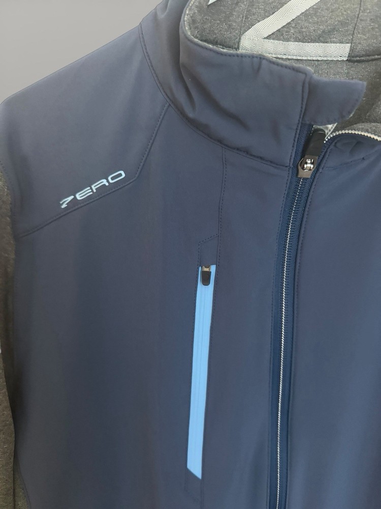 Golf Jacket Zero Restriction Full zip NAVY Size M FREE SHIPPING
