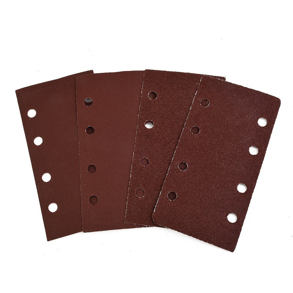 20pcs Sandpaper Sanding Sheets Punched Hook&Loop Mixed Grits 60/80/120/240