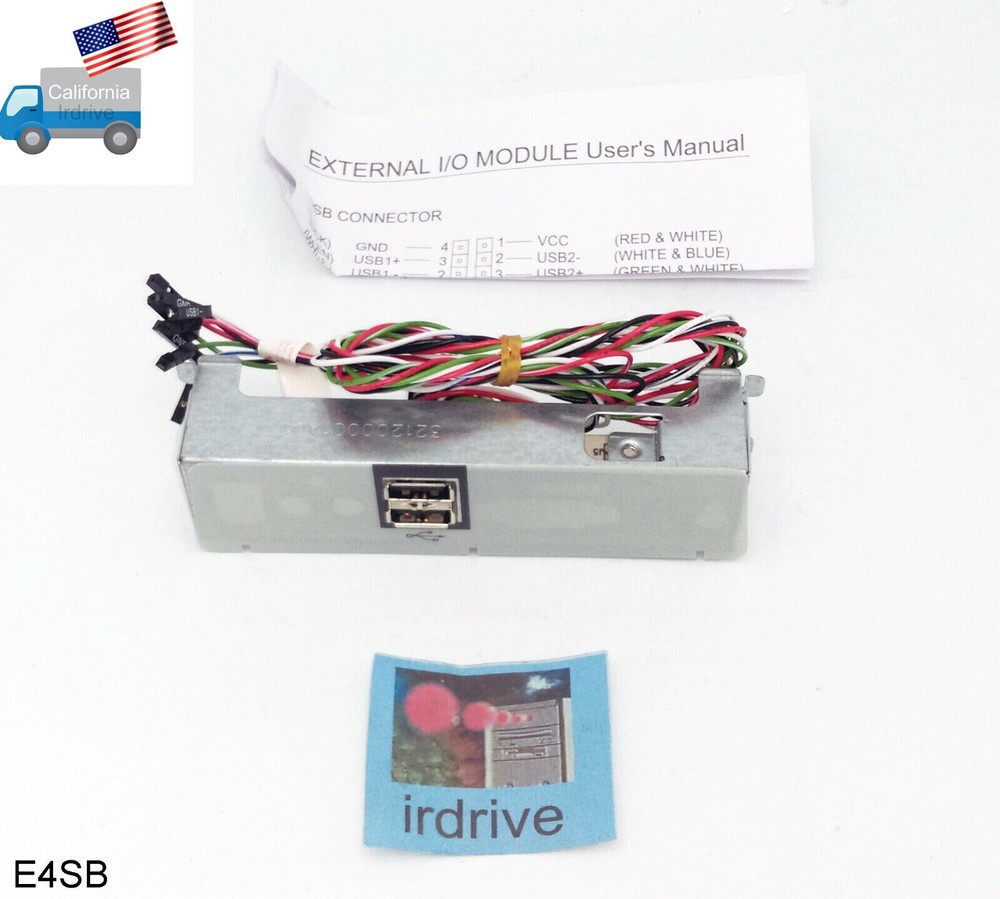NEW Front Panel Dual USB I/O External Module Board Hub for PC Motherboard Pin