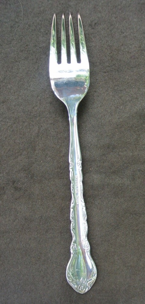 ONE DINER FORK MARKED SILVERPLATE KOREA