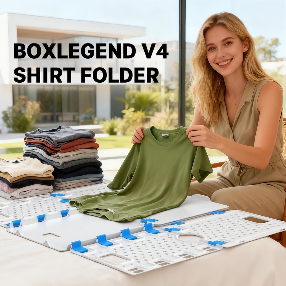 V4 Shirt Folding Board T-Shirt Folder Thickened Widened Lengthened Elevated S...