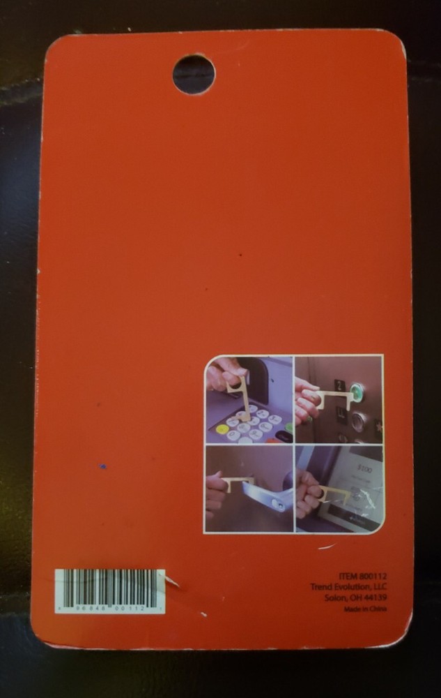 Easy and Safe Touch Free Tool - Safe Way to Avoid Germs Keychain