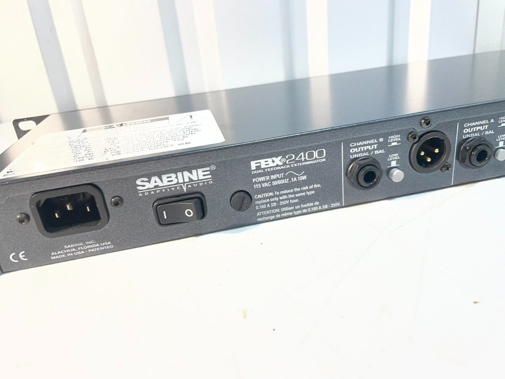"Sabine FBX2400 Dual Feedback Exterminator Rack Mount Audio Processor"