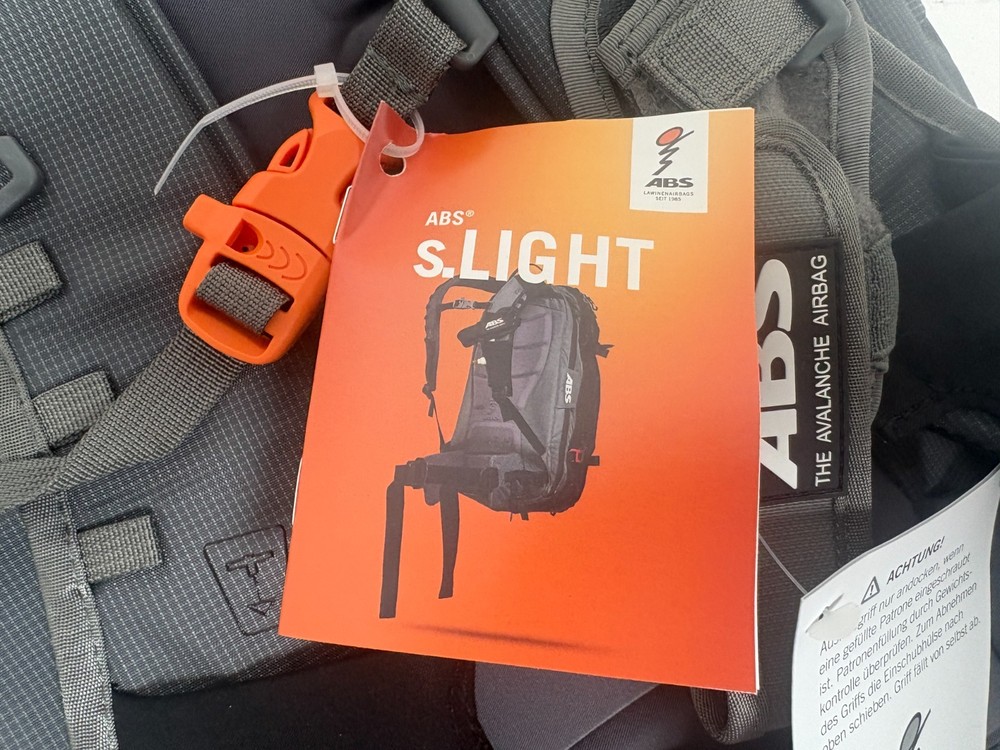 ABS s.LIGHT Base Unit Compact Avalanche Airbag Backpack Rock Gray NEW