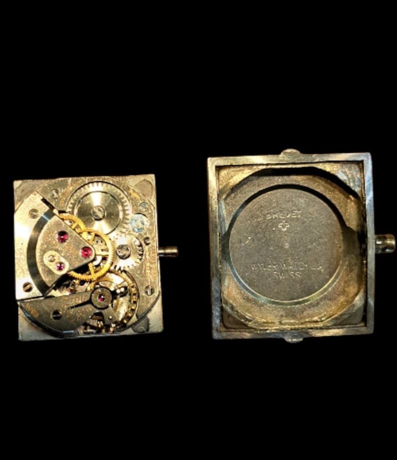 Vintage RARE 1940's Wyler Rectangular Mechanical Watch Deco Swing Classic