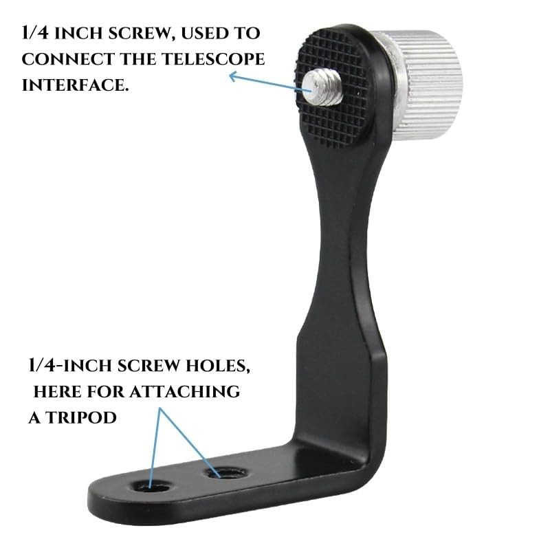 Universal Binocular Adapter, Metal Tripod Adapter Adaptor Black,