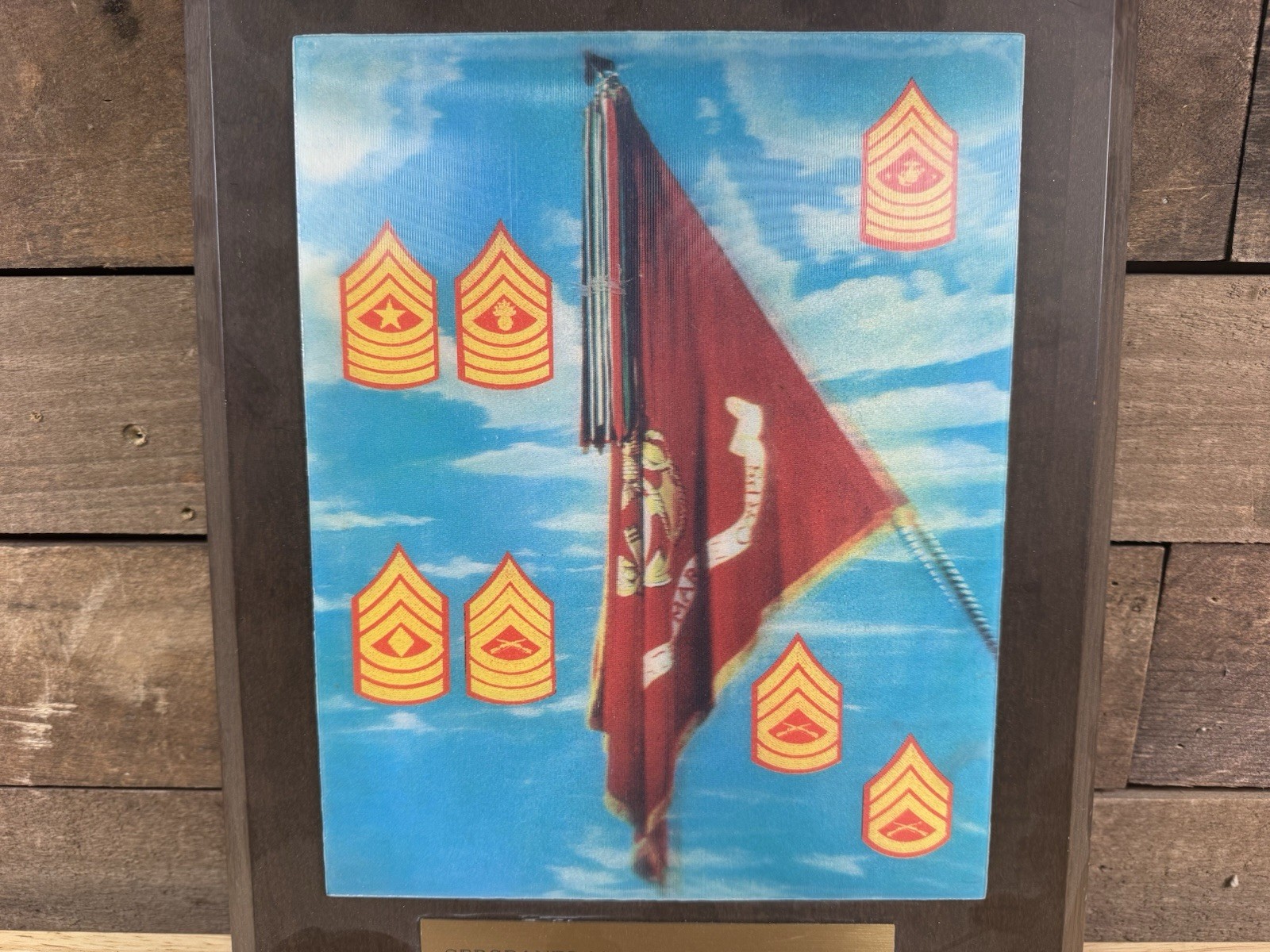 Vintage Sergeants Major Symposium-76 Headquarters Marine Corps Plaque Sign