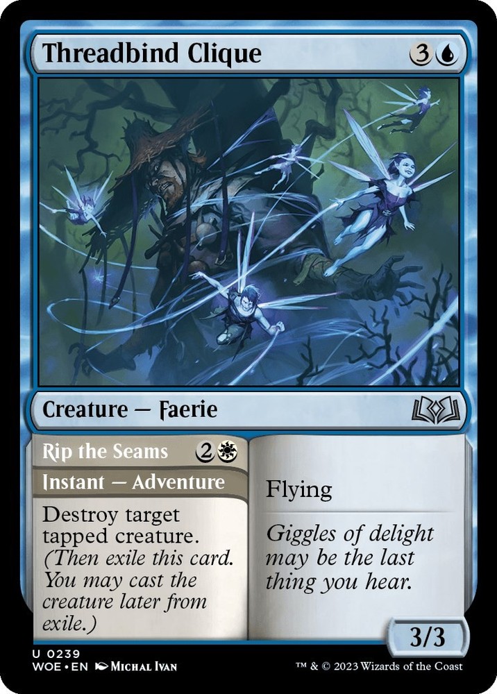 Threadbind Clique Wilds of Eldraine 239 MTG LP