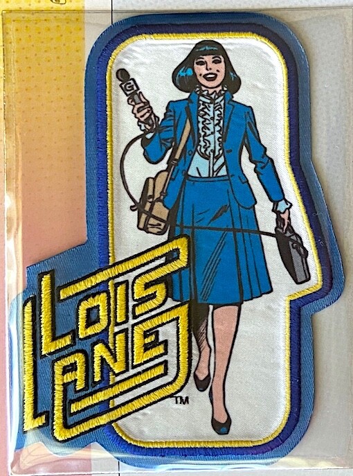 LOIS LANE PATCH on INFO CARD ~ from Willabee & Ward ~ DC COMICS PATCH COLLECTION