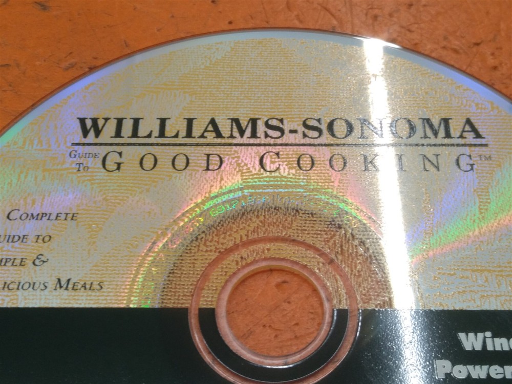 ⭐️⭐️⭐️⭐️⭐️ PC Software CD Disc Williams-Sonoma Guide To Good Cooking 1996