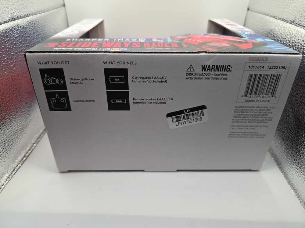 Sharper Image Remote Control/Hover RC Slideways Racer (Battery Operated) Red