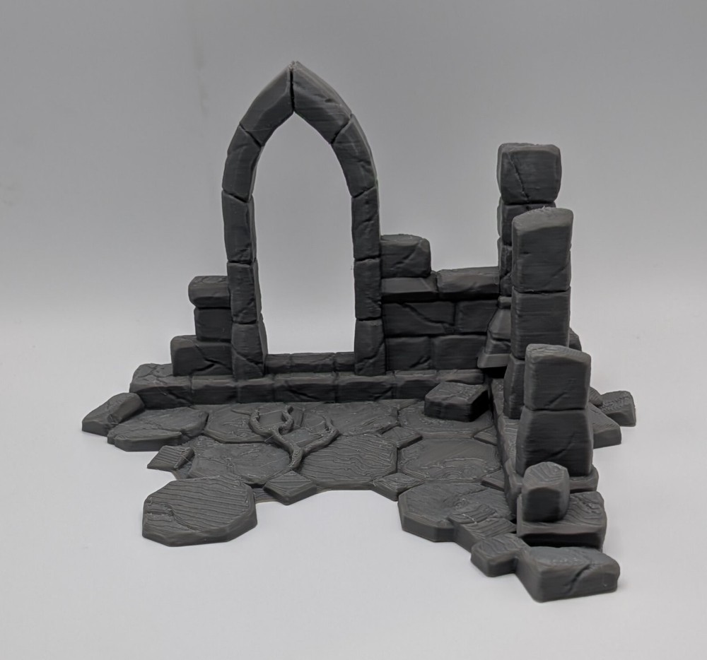 Gothic Ruins Terrain 28mm Plastic Model