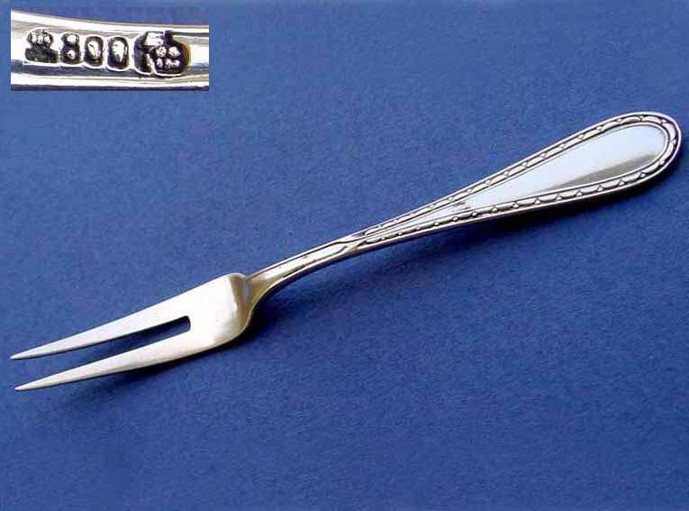Elegant Serving Fork, 800 Silver B29