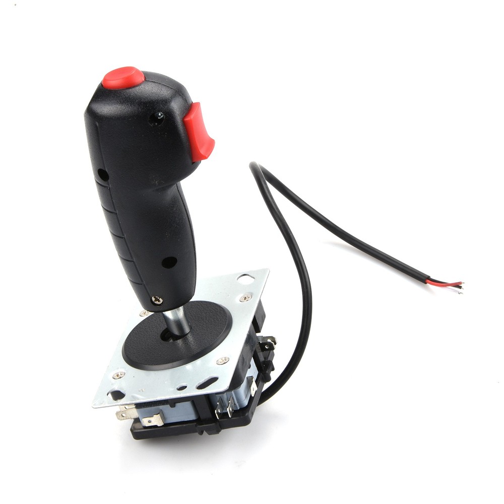 Arcade Game Cabinet Flight Joystick Trigger w/ 4 2-Pin Microswitch NO Vibration