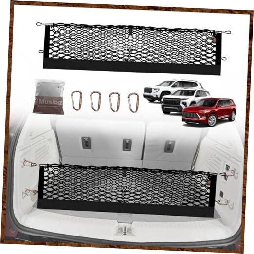 Envelope Style Trunk Cargo Net Compatible with 2024 2025 GMC Acadia & Chevy