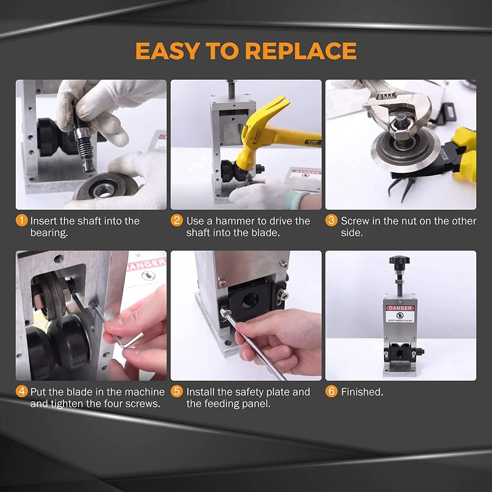 Upgraded Replacement Blade for Copper Wire Stripping Machine Powered Cable Strip