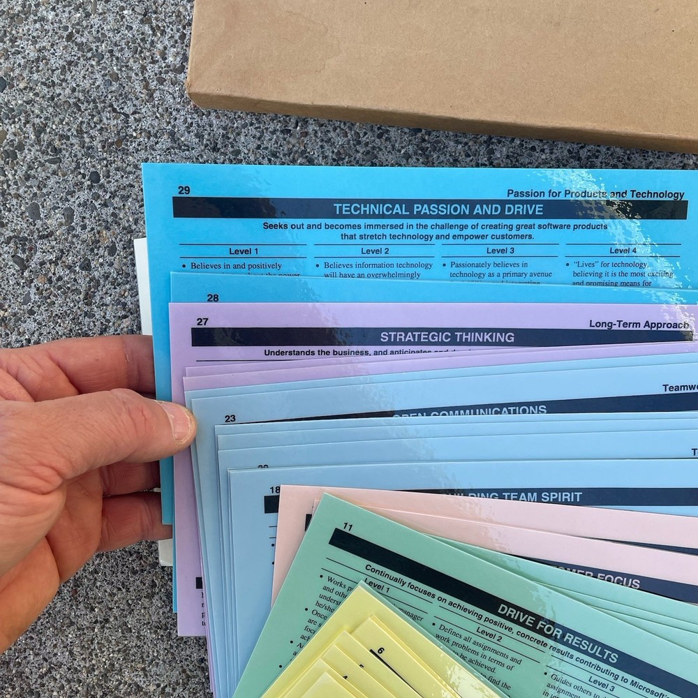 Vintage Microsoft Competency Toolkit Training Manual