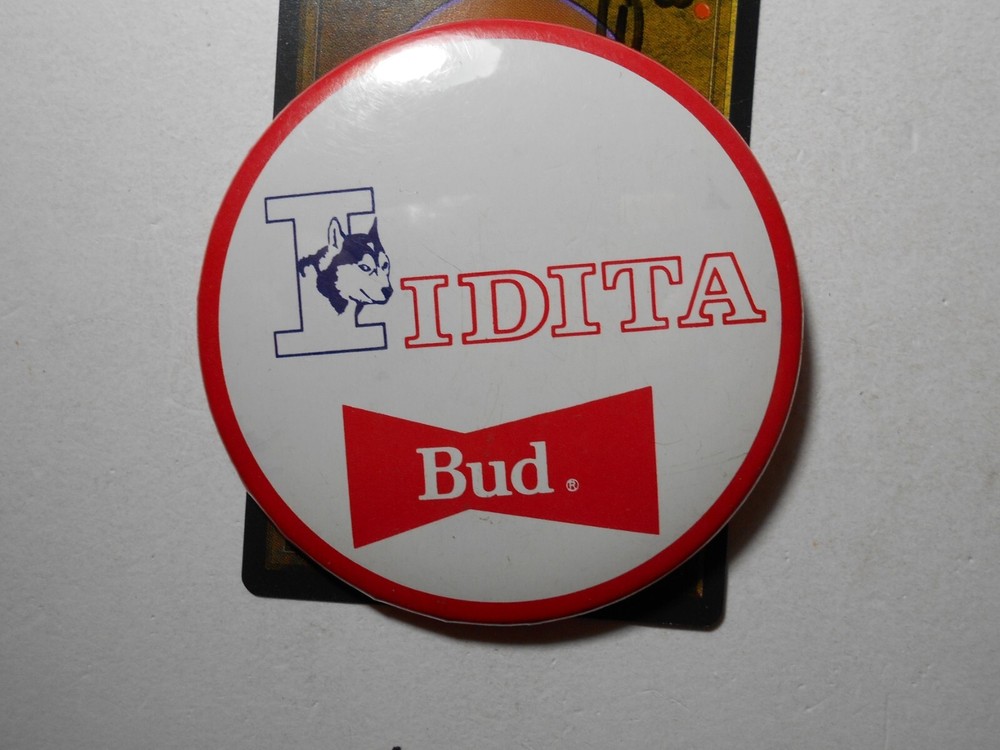 B063: 3" Idita Budweiser Bud beer cello pinback button