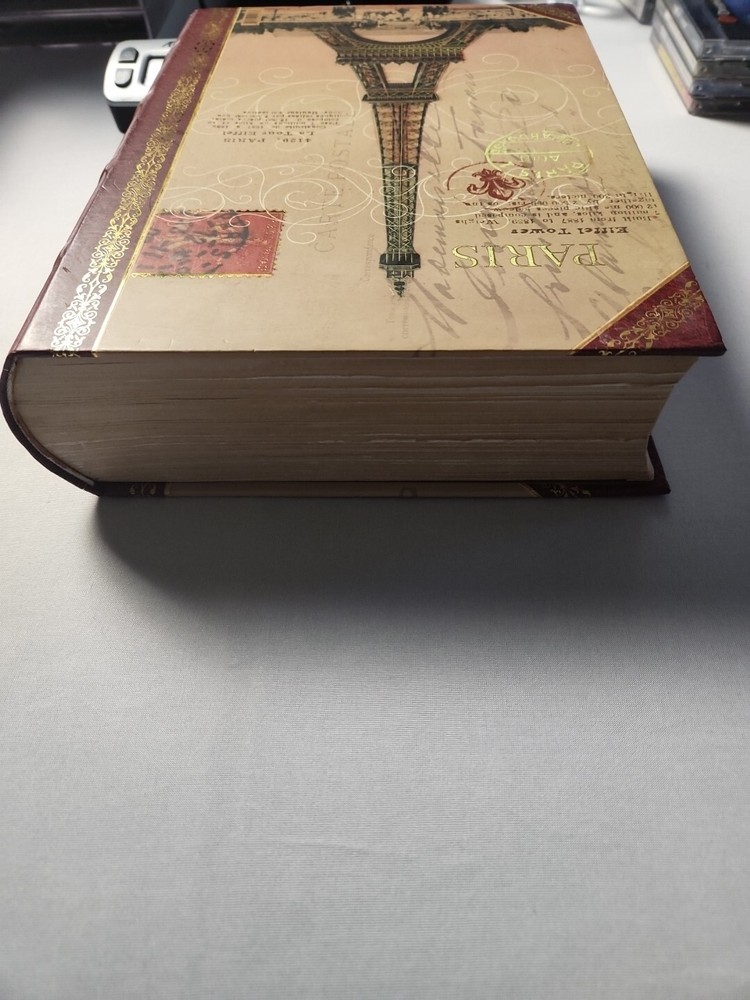 Paris Decorative Hideaway Book/Box - Secret Box- Punch Studio! Large Size!