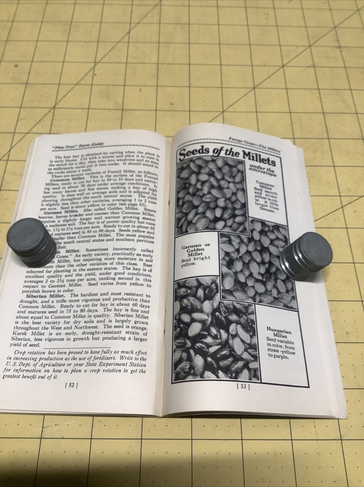 Pine Tree Farm Guide Farm Seeds Pocket Guide 1935 INV-P1046