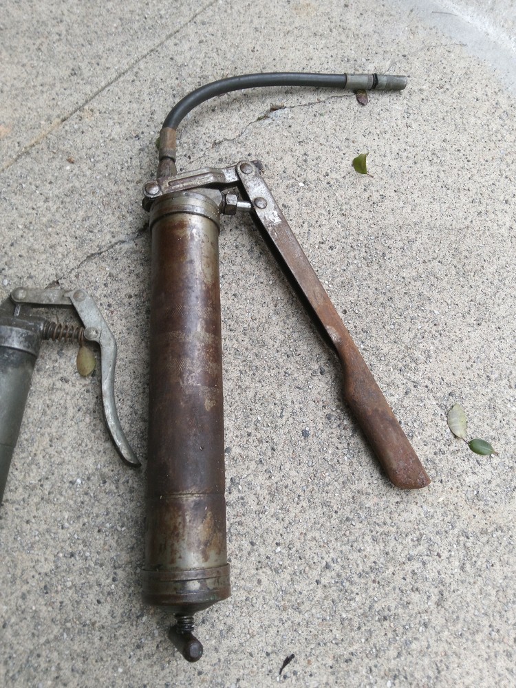VINTAGE SEARS Grease Gun Cartridge WITH FLEX HOSE Multi Load