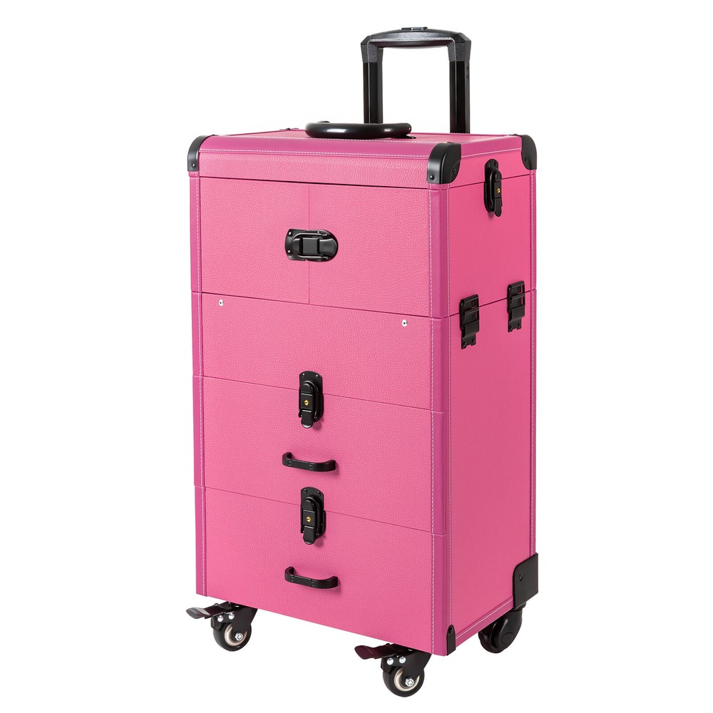 Large Capacity Rolling Makeup Train Case Cosmetic Organizer Trolley MakeupArtist