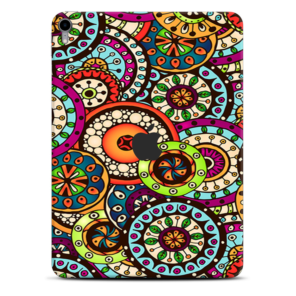 Skins Decal Wrap for Apple iPad Pro 11 2018-Ethnic Circles Pattern