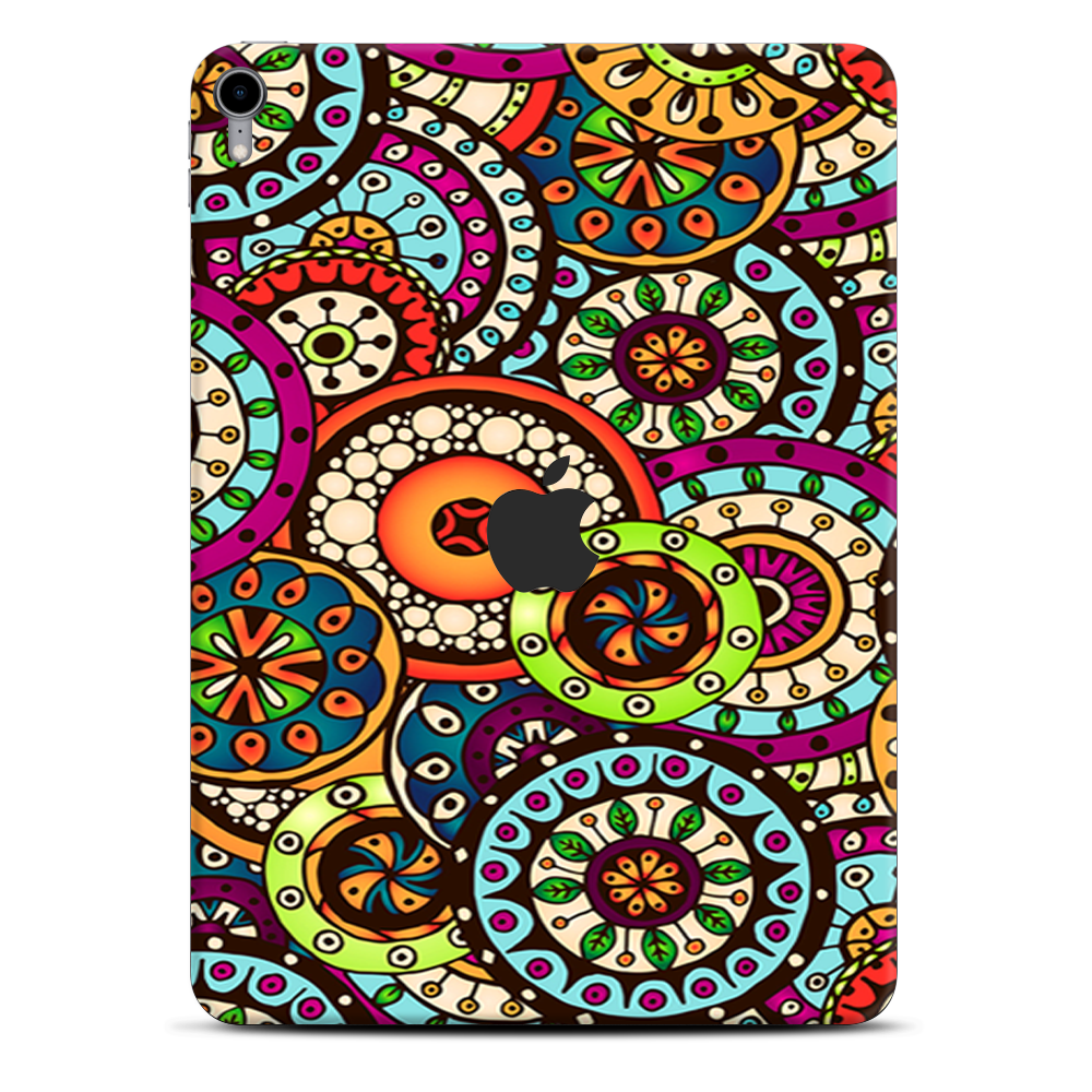 Skins Decal Wrap for Apple iPad Pro 11 2018-Ethnic Circles Pattern