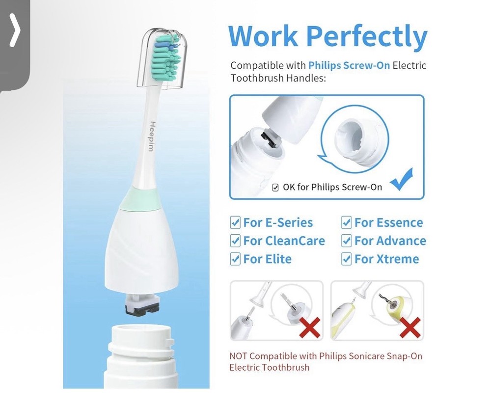 Phillips Sonicare E Series replacement heads - 6Pk