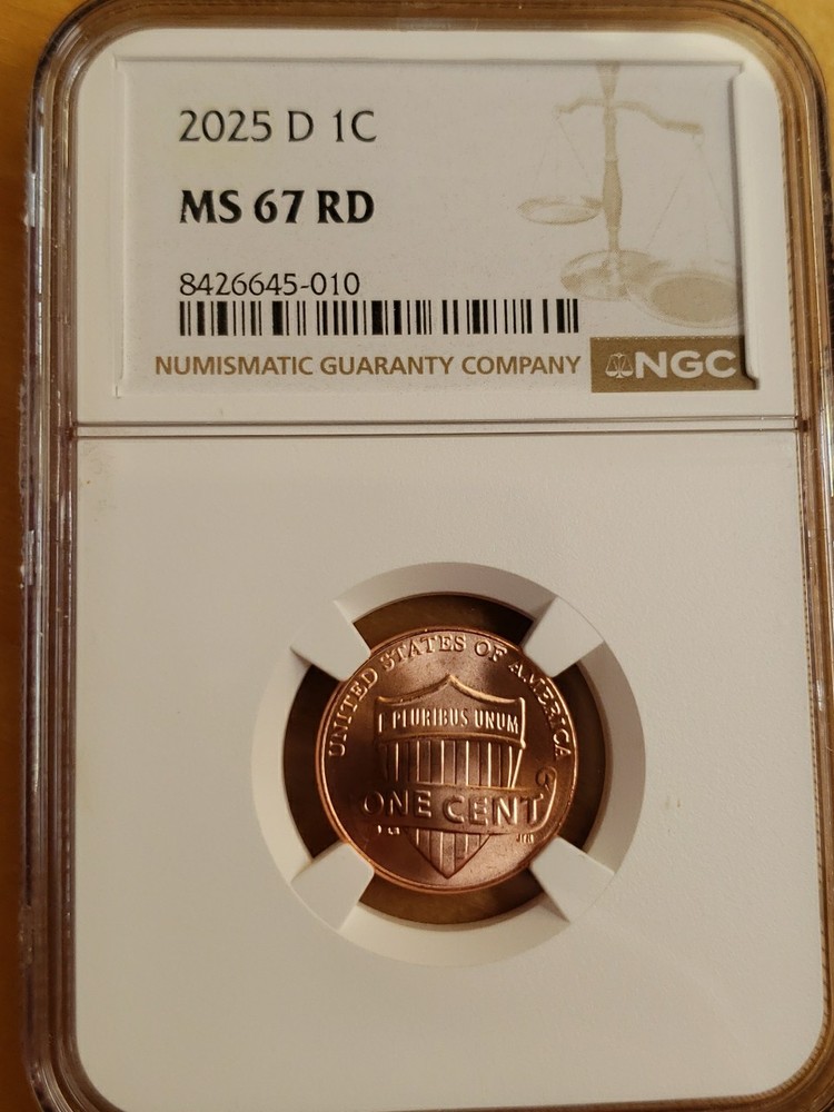 2025 D Lincoln Cent.  NGC MS67 Red