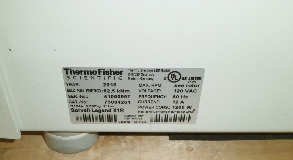 Thermo Legend X1R Centrifuge
