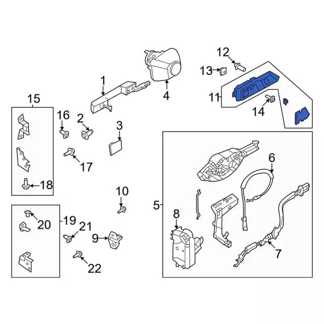 Genuine Ford Handle Outside ML3Z1522404AA