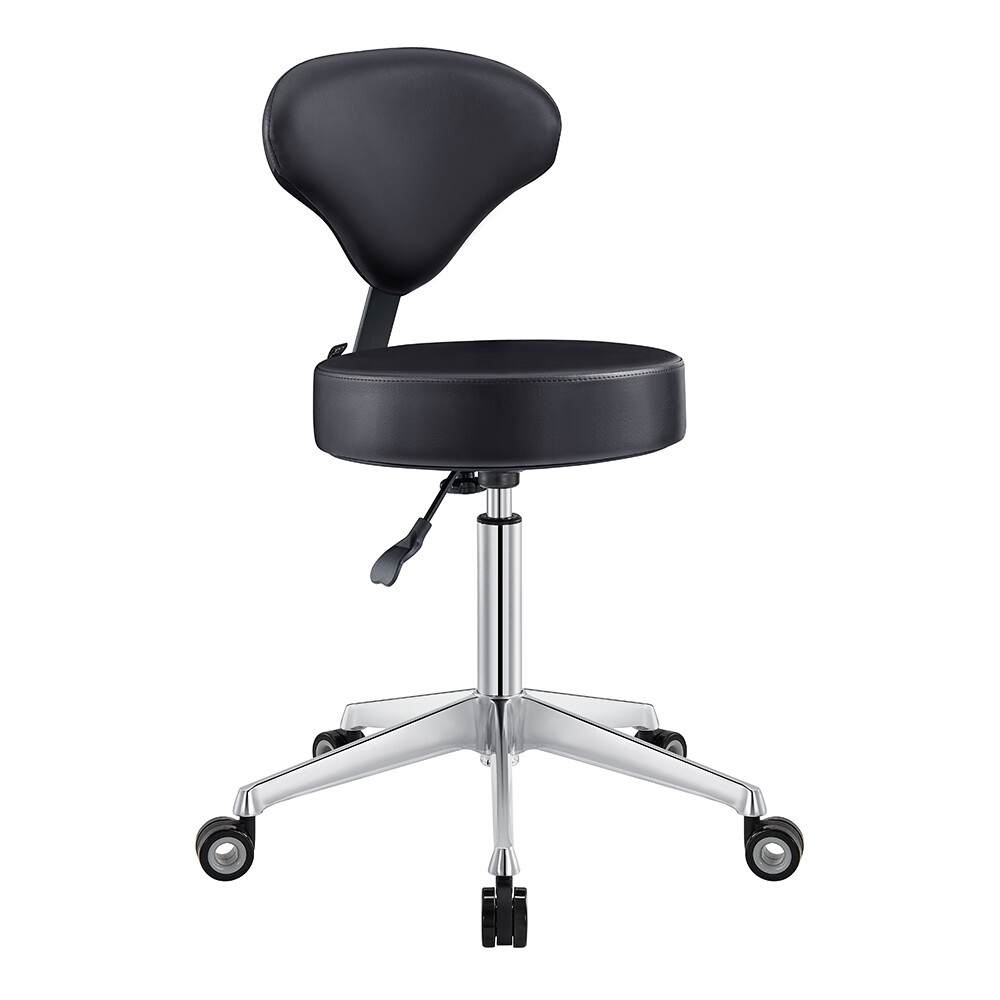 Roller Stool Medical Office All Purpose Adjustable Stool with Easy Glide Wheels