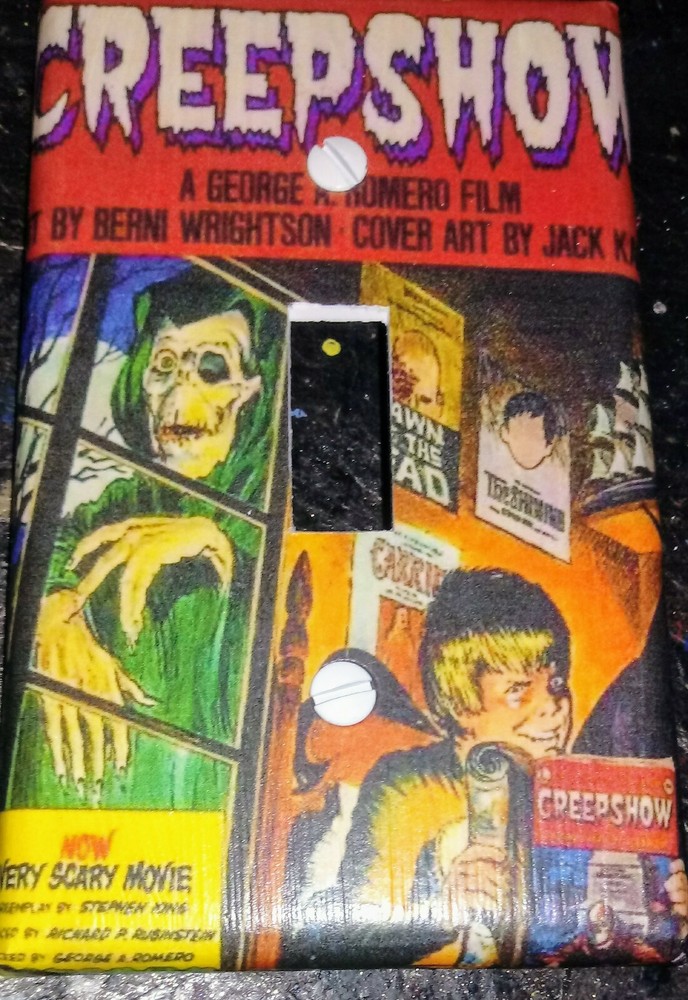 Custom Handmade CreepShow Single Toggle Light Switch Cover