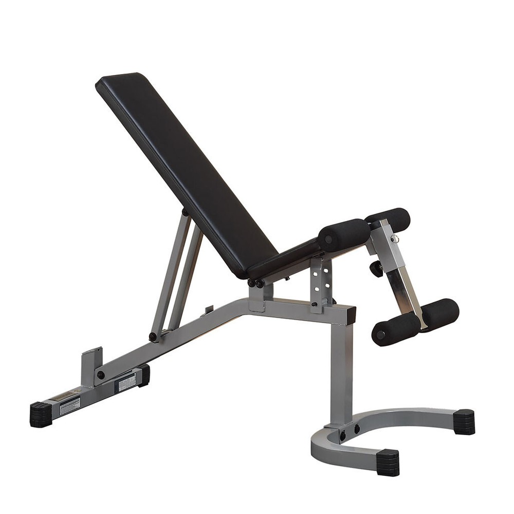 Powerline Adjustable Flat-Incline-Decline Bench with Leg Hold