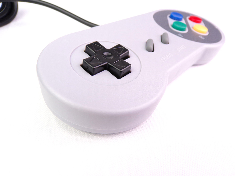 2-PACK Super Nintendo SNES Console Replacement SFC Controller 6FT Cord - NEW