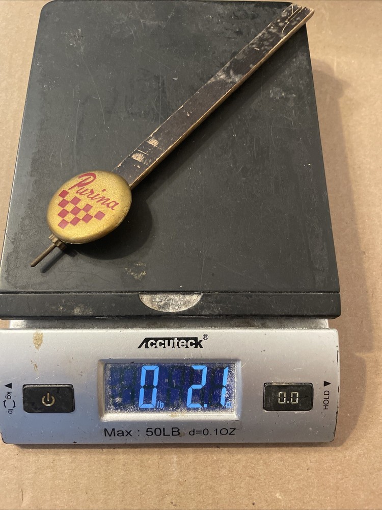 Vintage Purina Advertising Clock Pendulum Part