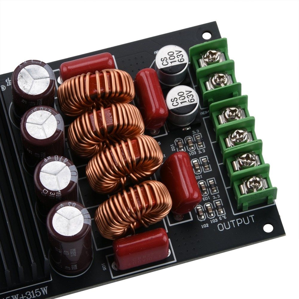 Amplifier Board Adopts an 85mR MOSFET and an optimized gate driver scheme