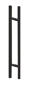 CRL 48LPMBL Matte Black 48" Extra Length Ladder Style Back-to-Back Pull Handle