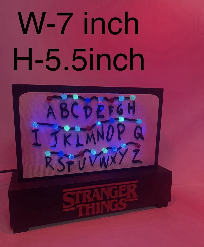 Stranger Things Nightlight Led Alphabet Wall Design