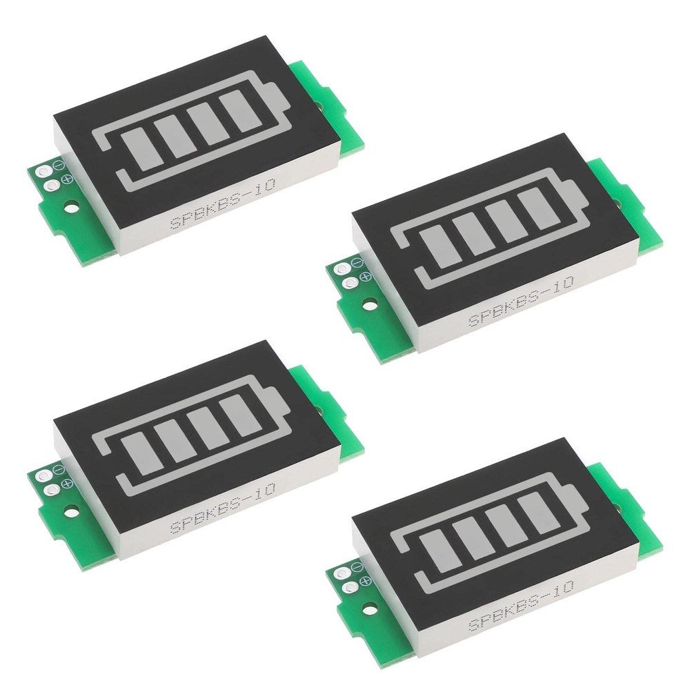 Create idea 4Pcs Battery Capacity Indicator Module 3-34V Charge...