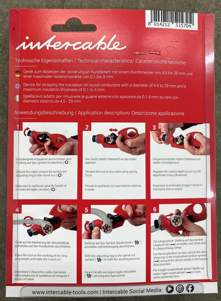 INTERCABLE Universal Cable Stripper ABI1