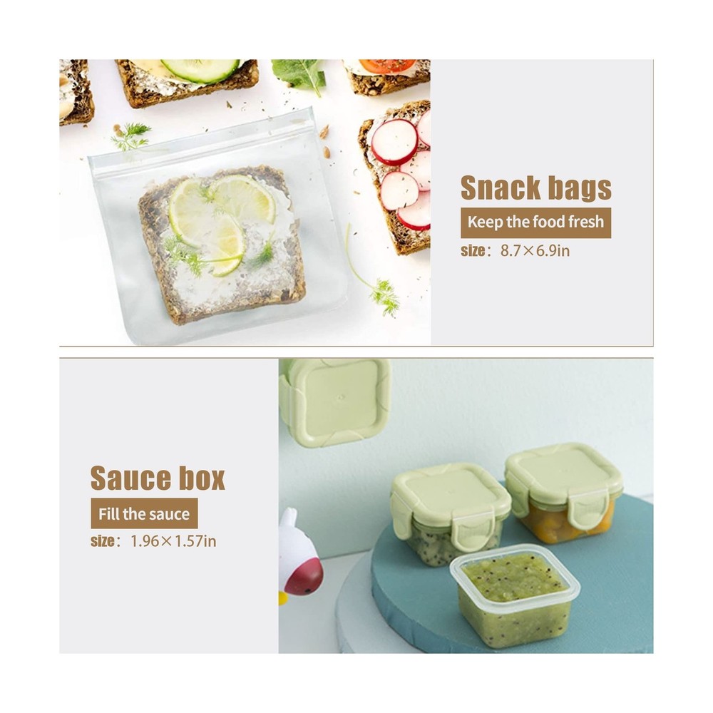 Bento Box Upgrade Japanese Lunch Box Kit,3 Layer Stackable Leakproo... Fast Ship