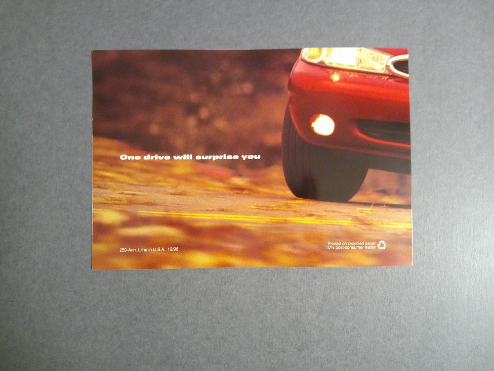 1998 Ford Contour Sales Folder