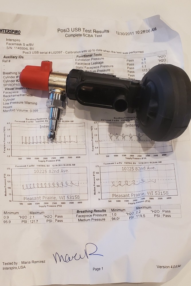 Interspiro CBRN Breathing Valve NIB